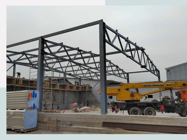 Строительство цехов в Заволжье