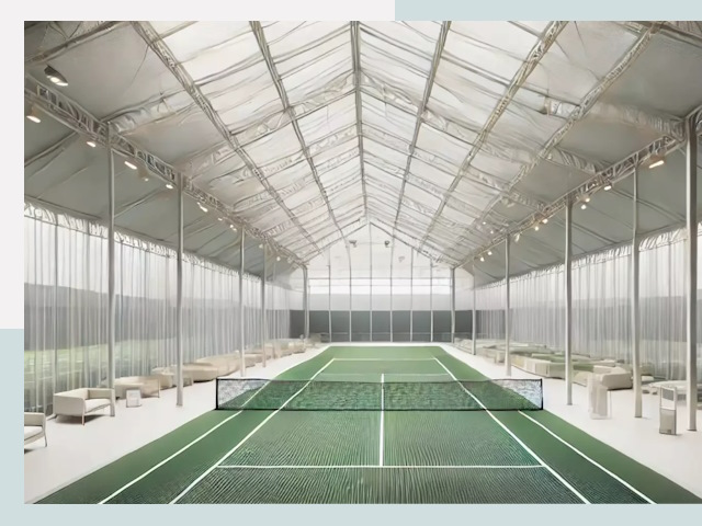 Строительство теннисных кортов в Заволжье