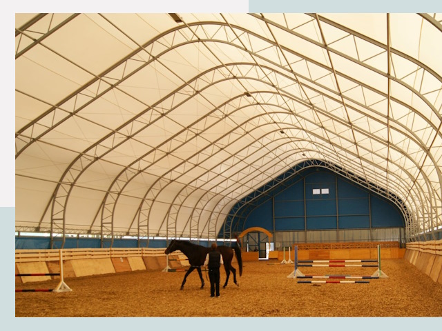 Строительство конных манежей в Заволжье