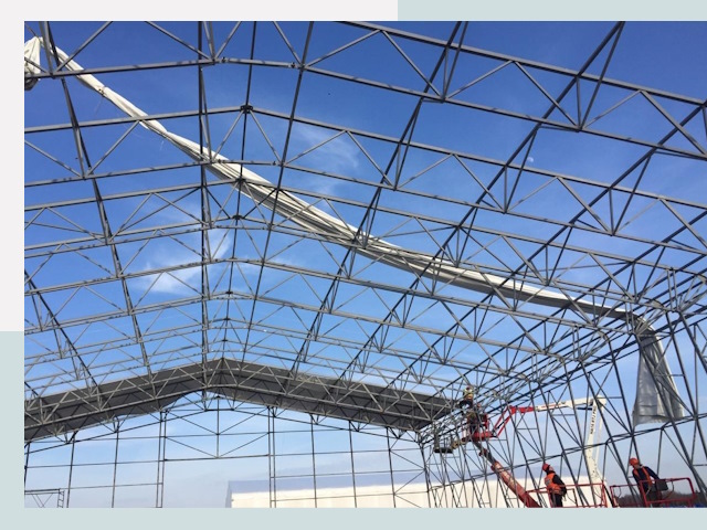 Шатровые ангары от 611 руб. в Заволжье и Нижегородской области