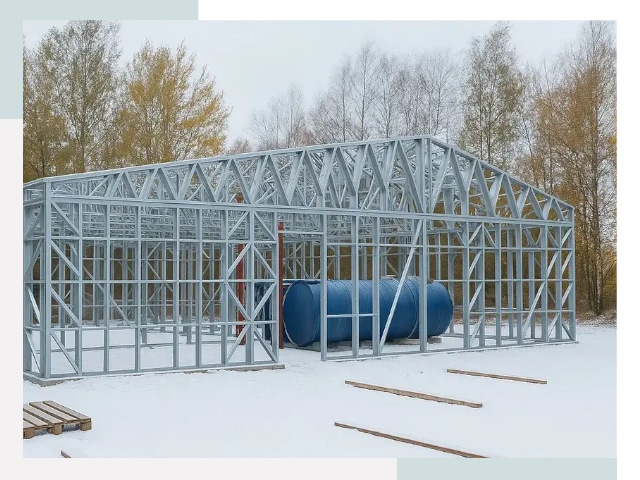 Металлические ангары в Заволжье