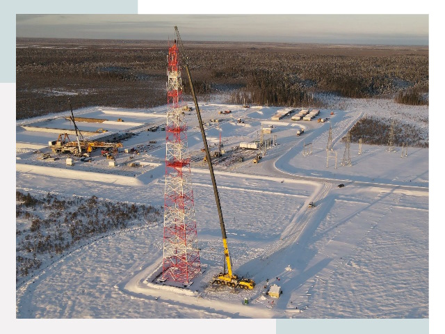 Мачты связи в Заволжье