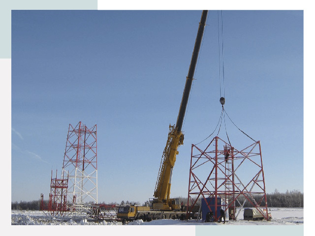 Монтаж вышек связи в Заволжье